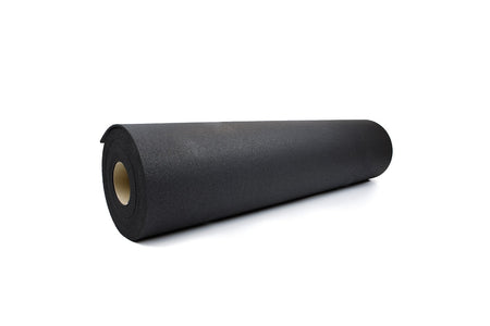 Fitnessboden Rolle BASIC 10 m x 1,25 m - Schwarz - Bodenschutzmatte - Rolle