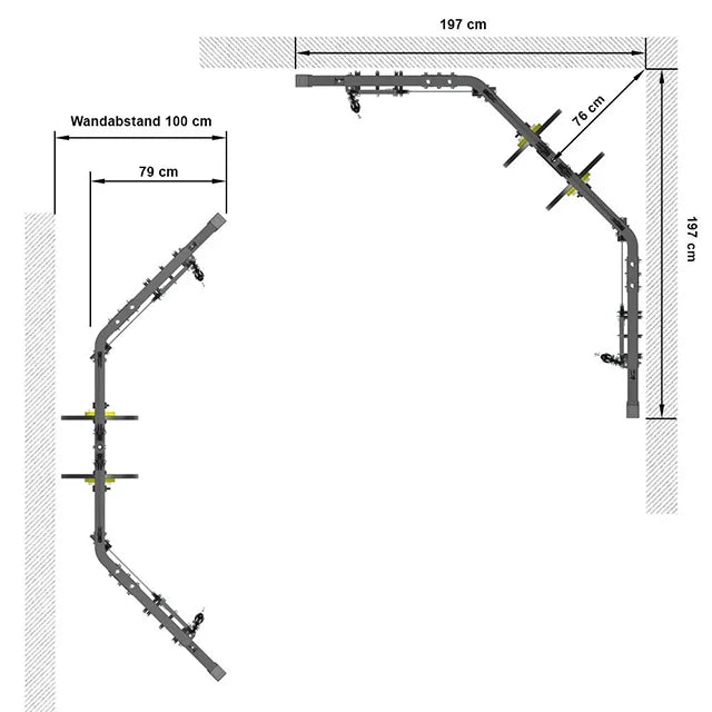 ATX® Cable Cross Over 600 - Plate Load - Dual Kabelzug