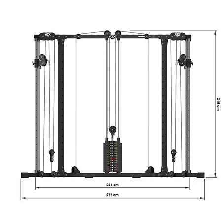 ATX® Cable Cross Over 600 - Stack Weight - Dual Kabelzug