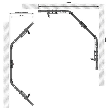 ATX® Cable Cross Over 600 - Stack Weight - Dual Kabelzug