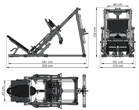 ATX® Beinpresse / Hackenschmidt Combo 4 in 1 - Beinpresse