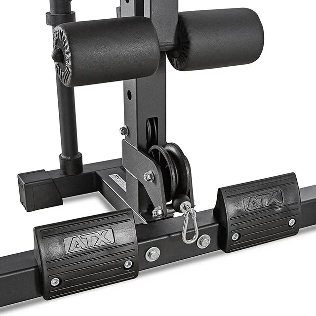 ATX® Half Rack 750 Komplettstation mit Latzug - Plate Load - Half Rack mit Kabelzug