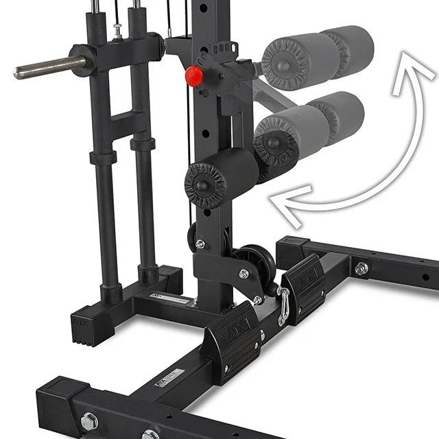 ATX® Half Rack 750 Komplettstation mit Latzug - Plate Load - Half Rack mit Kabelzug