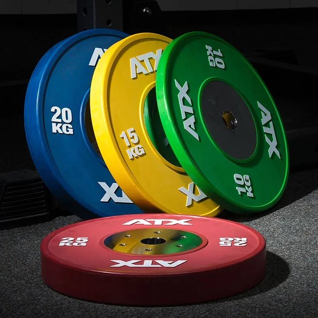 ATX® HQ Competition Bumper Plates - Weightlifting - internationaler Farbcode - Bumper Plate 50 mm