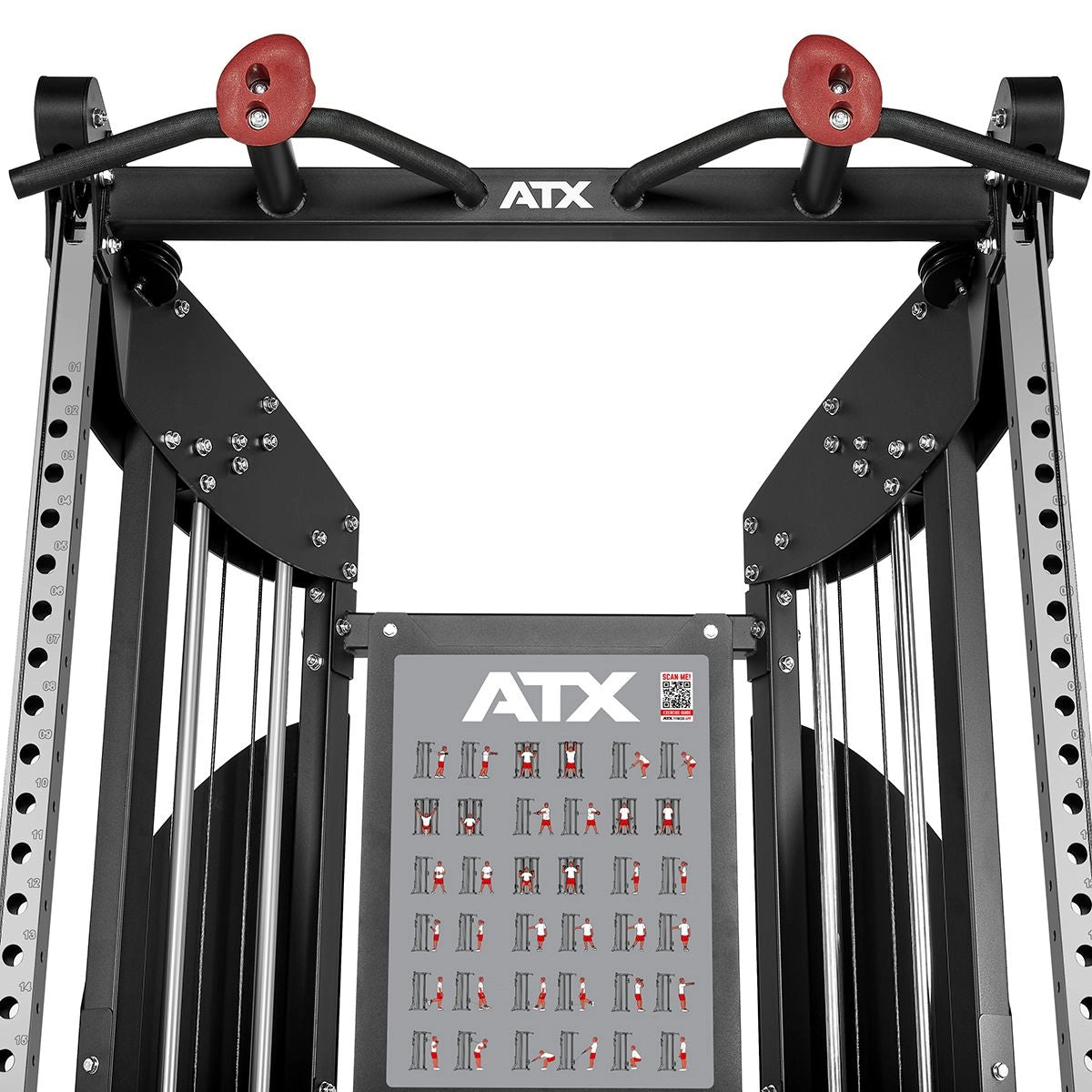 ATX® Kabelzugstation - Rack mit 2 x 90 kg Steckgewichte - Multistation (Stack Weight)