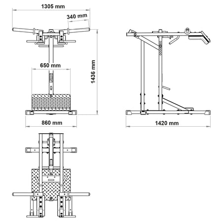 ATX® Kniebeugemaschine SQM - 600 - Kniebeugenmaschine