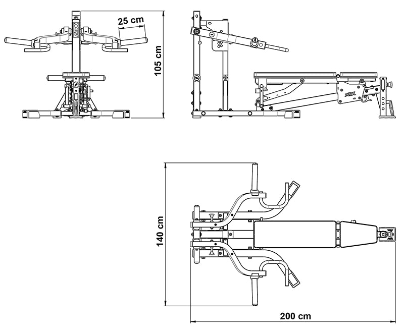 ATX® Lever Arm Multipresse - Brust - & Schulterpresse