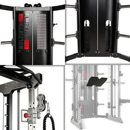 ATX® Multigym GMX 2000 mit 2 x 90 kg Steckgewichten und Beinpresse - Multistation (Stack Weight)