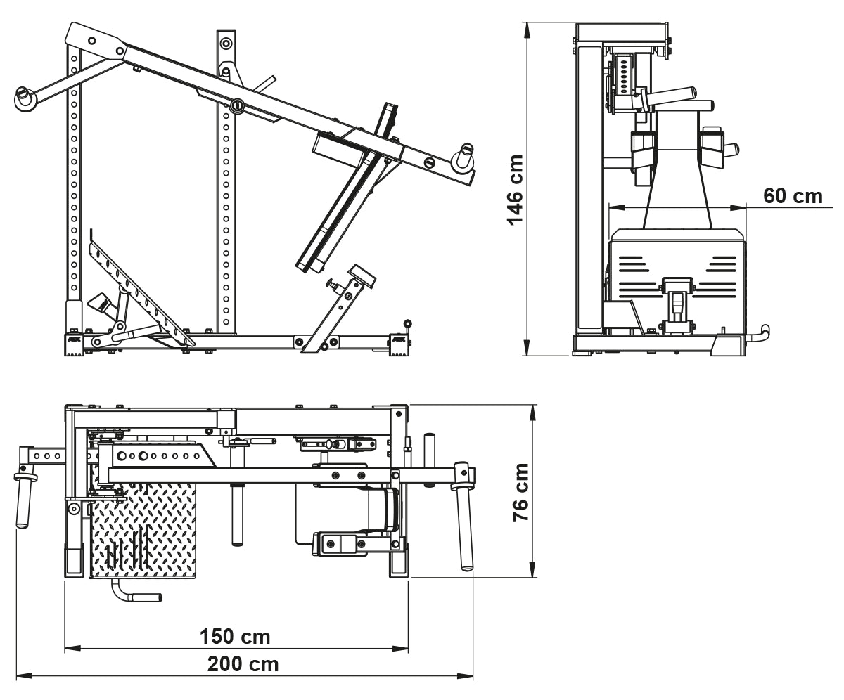 ATX® Pendulum Squat - Kniebeugenmaschine