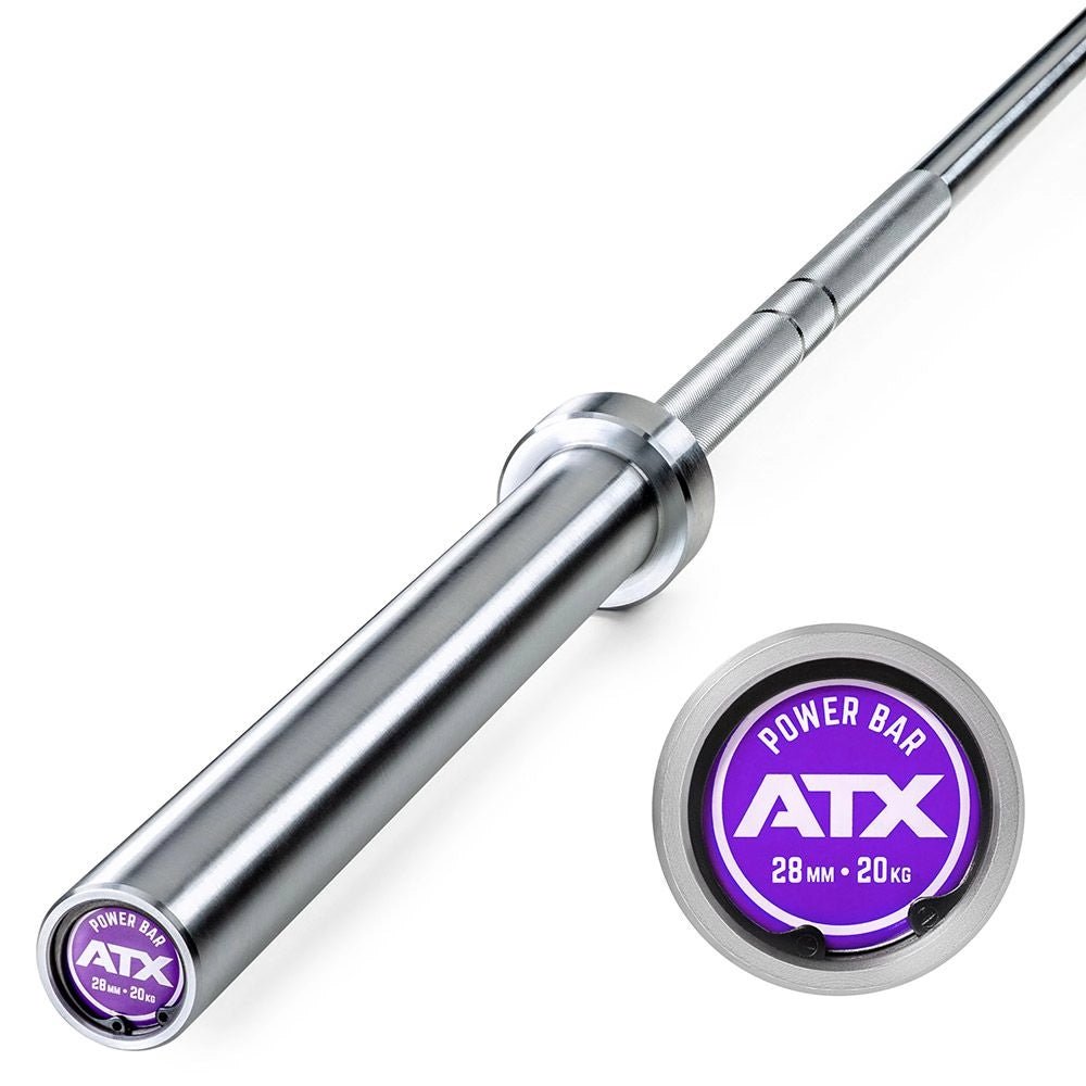 ATX® Power Bearing Olympic Bar 220 cm x 50 mm - Federstahl - Olympische Langhantelstange