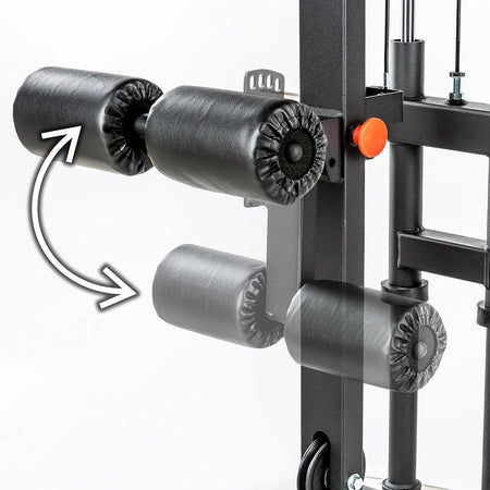 ATX® Power Rack Komplettstation - 650 - H215 mit Latzugstation Plate Load - Power Rack mit Kabelzug