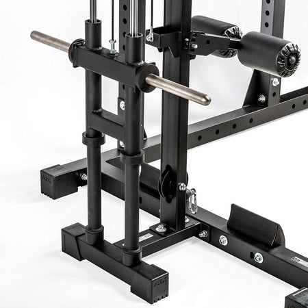 ATX® Power Rack Komplettstation - 650 - H215 mit Latzugstation Plate Load - Power Rack mit Kabelzug