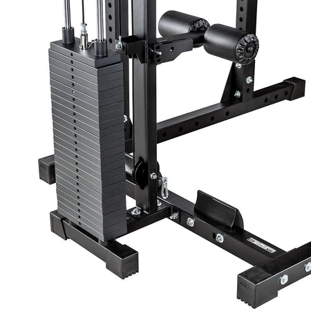 ATX® Power Rack Komplettstation 650 - mit Latzugstation 115 kg Steckgewichte - Power Rack mit Kabelzug