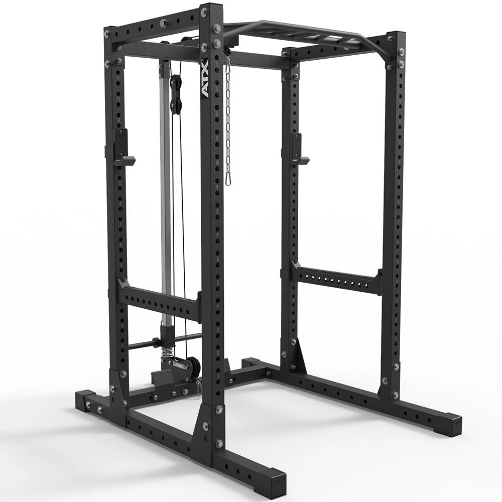 ATX® Power Rack Komplettstation 710 mit Plate Load Latzugstation Höhe 198 cm - Power Rack mit Kabelzug