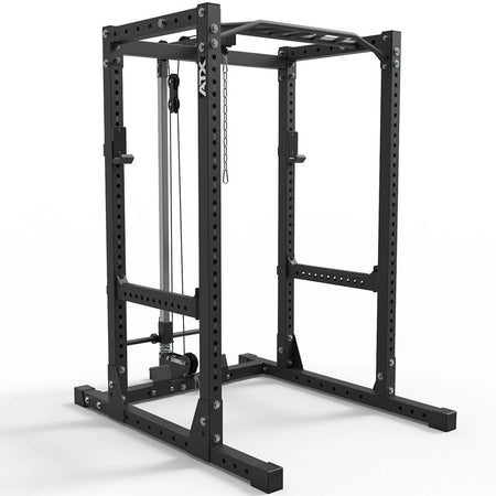 ATX® Power Rack Komplettstation 710 mit Plate Load Latzugstation Höhe 198 cm - Power Rack mit Kabelzug