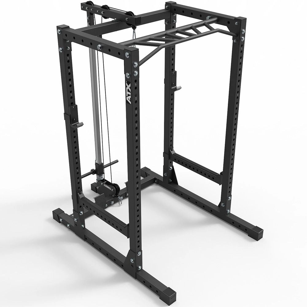 ATX® Power Rack Komplettstation 710 mit Plate Load Latzugstation Höhe 198 cm - Power Rack mit Kabelzug