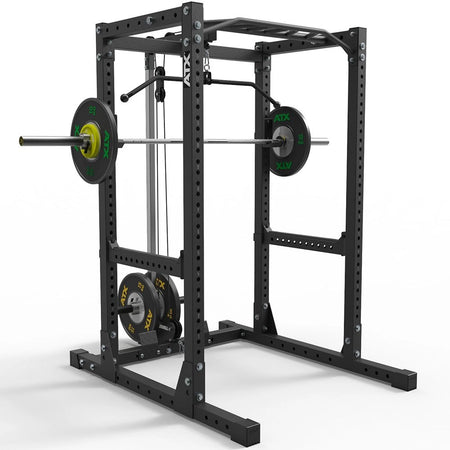 ATX® Power Rack Komplettstation 710 mit Plate Load Latzugstation Höhe 198 cm - Power Rack mit Kabelzug