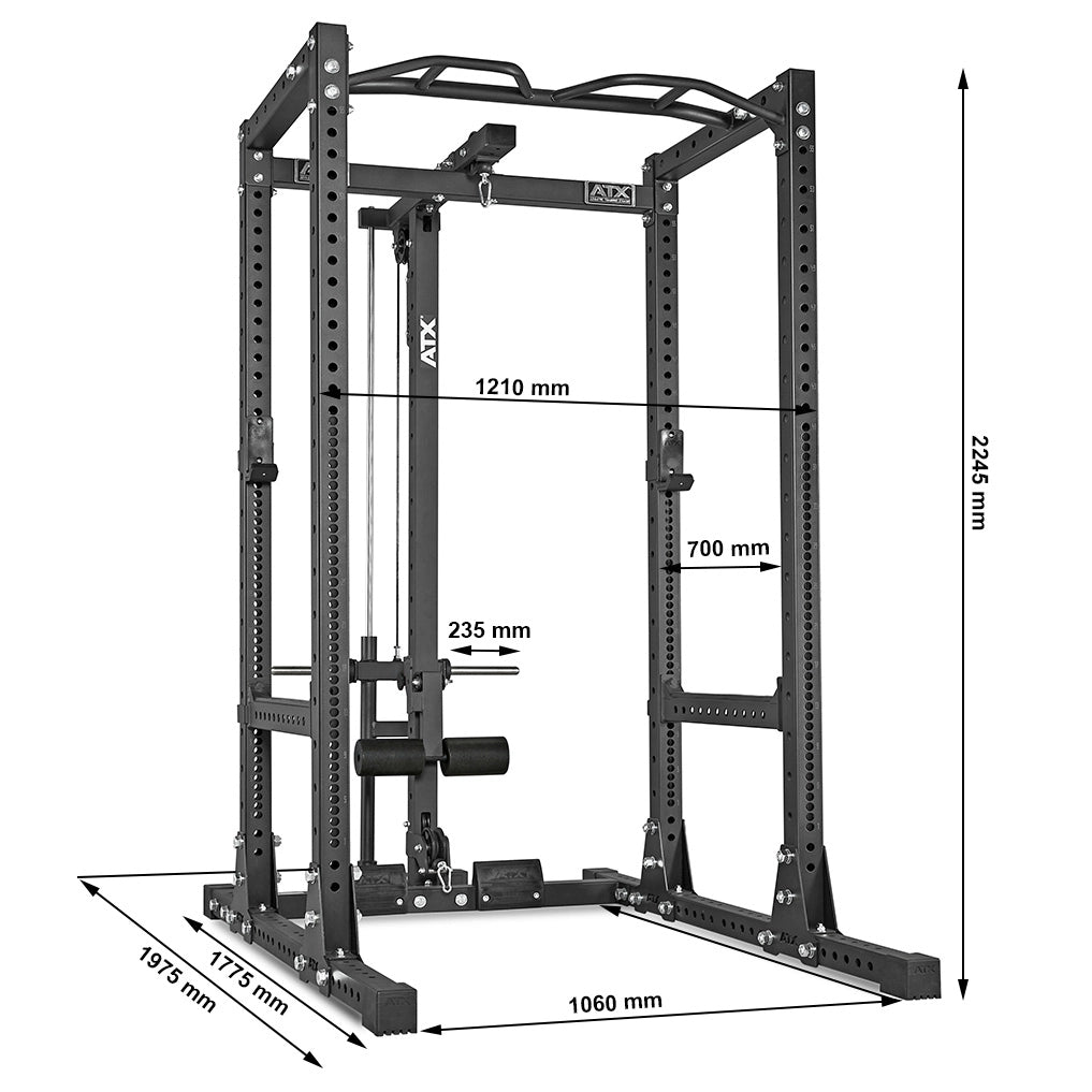 ATX® Power Rack Komplettsystem ATX - PRX - 755 - SD - SET - 700 - Power Rack mit Kabelzug