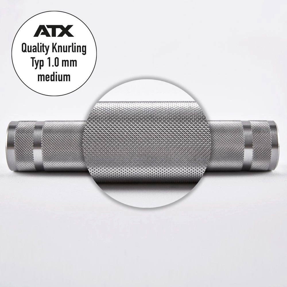 ATX® RAW Powerlifting Bar 220 cm Typ 400 - 430 - XTP® Made in Germany - Olympische Langhantelstange