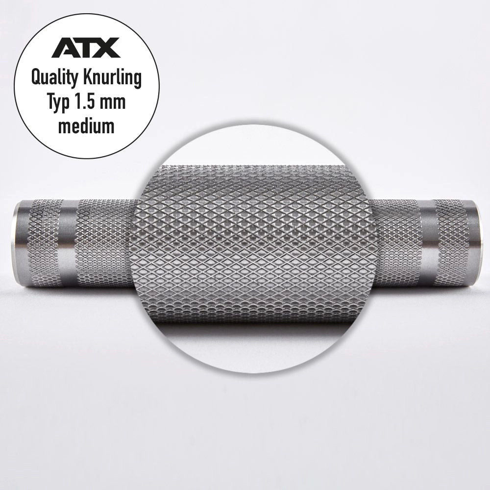 ATX® RAW Powerlifting Bar 220 cm Typ 400 - 430 - XTP® Made in Germany - Olympische Langhantelstange