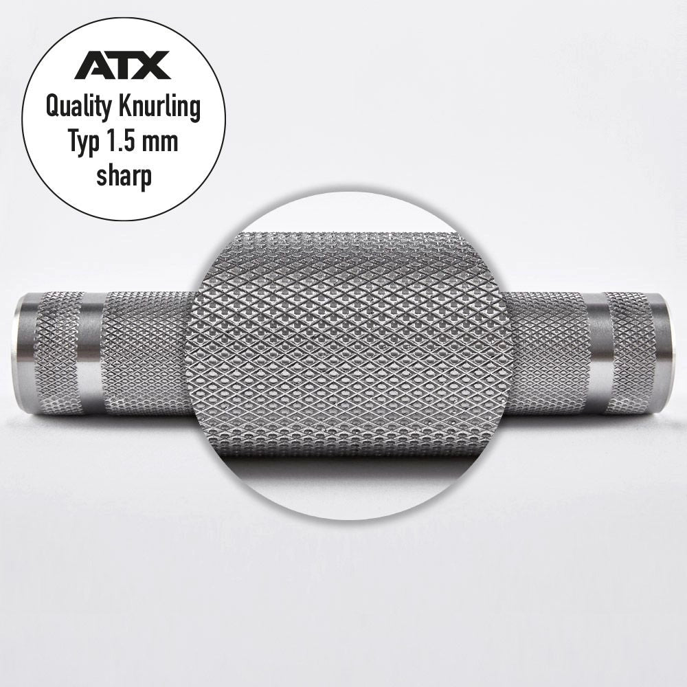 ATX® RAW Powerlifting Bar 220 cm Typ 400 - 430 - XTP® Made in Germany - Olympische Langhantelstange