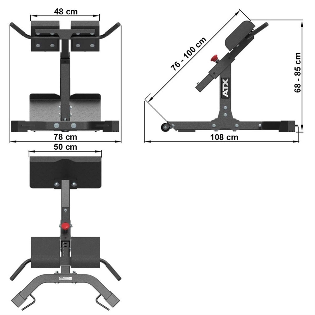 ATX® Rückentrainer Hyperextension 45° - Hyperextension