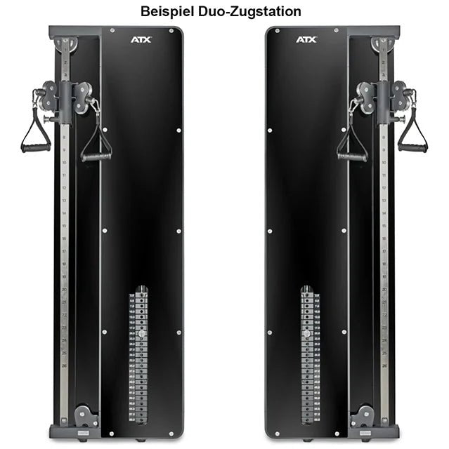 ATX® Single Wandzugstation mit 60 kg Steckgewichten - Single Kabelzug