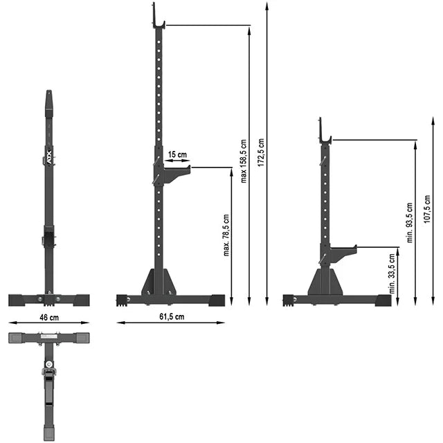 ATX® Squat Rack / Free Stands 510 - Squat Rack / Free Stands