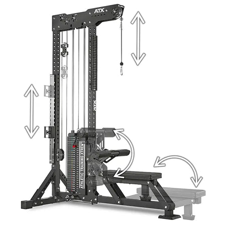 ATX® Trinity Tower - Ultimative Latzugstation 3 in 1 - Latzugmaschine (Stack Weight)