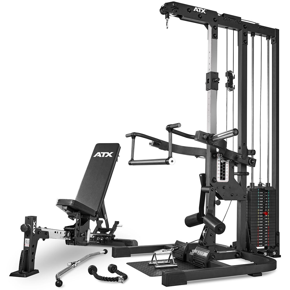 ATX® TripleX Gym - Kraftstation - Multistation (Stack Weight)