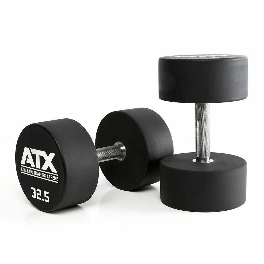 ATX® Urethan Dumbbells bis 60 kg - 2,5 kg Schritte - Kompakthanteln Urethan