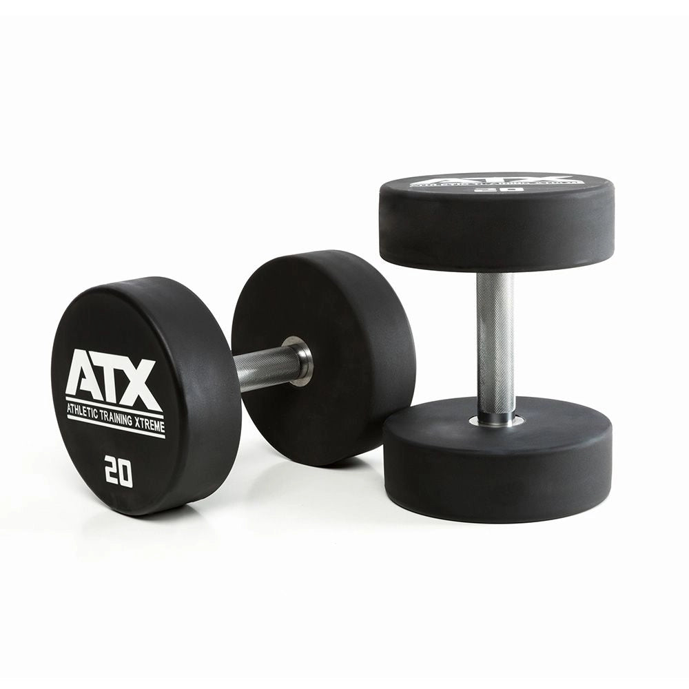 ATX® Urethan Dumbbells bis 60 kg - 2,5 kg Schritte - Kompakthanteln Urethan