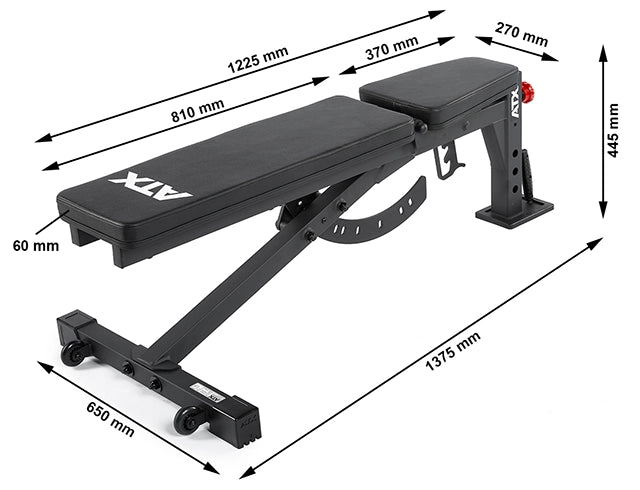 ATX® Verstellbare Hantelbank - MBX - 520 - Verstellbare Hantelbank