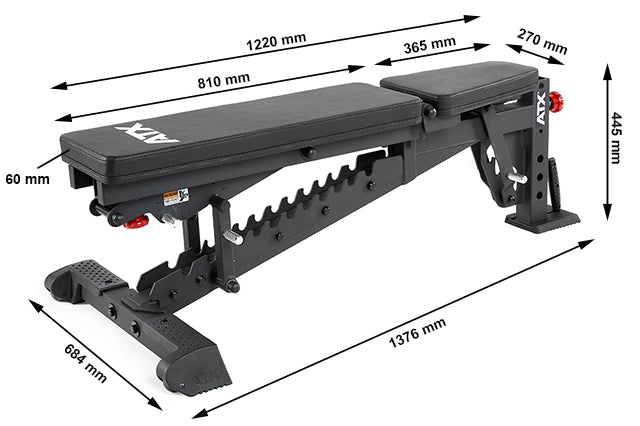 ATX® Verstellbare Hantelbank - Ultimate - Verstellbare Hantelbank