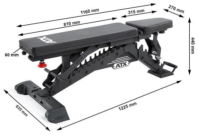 ATX® Verstellbare Hantelbank - Warrior - Verstellbare Hantelbank