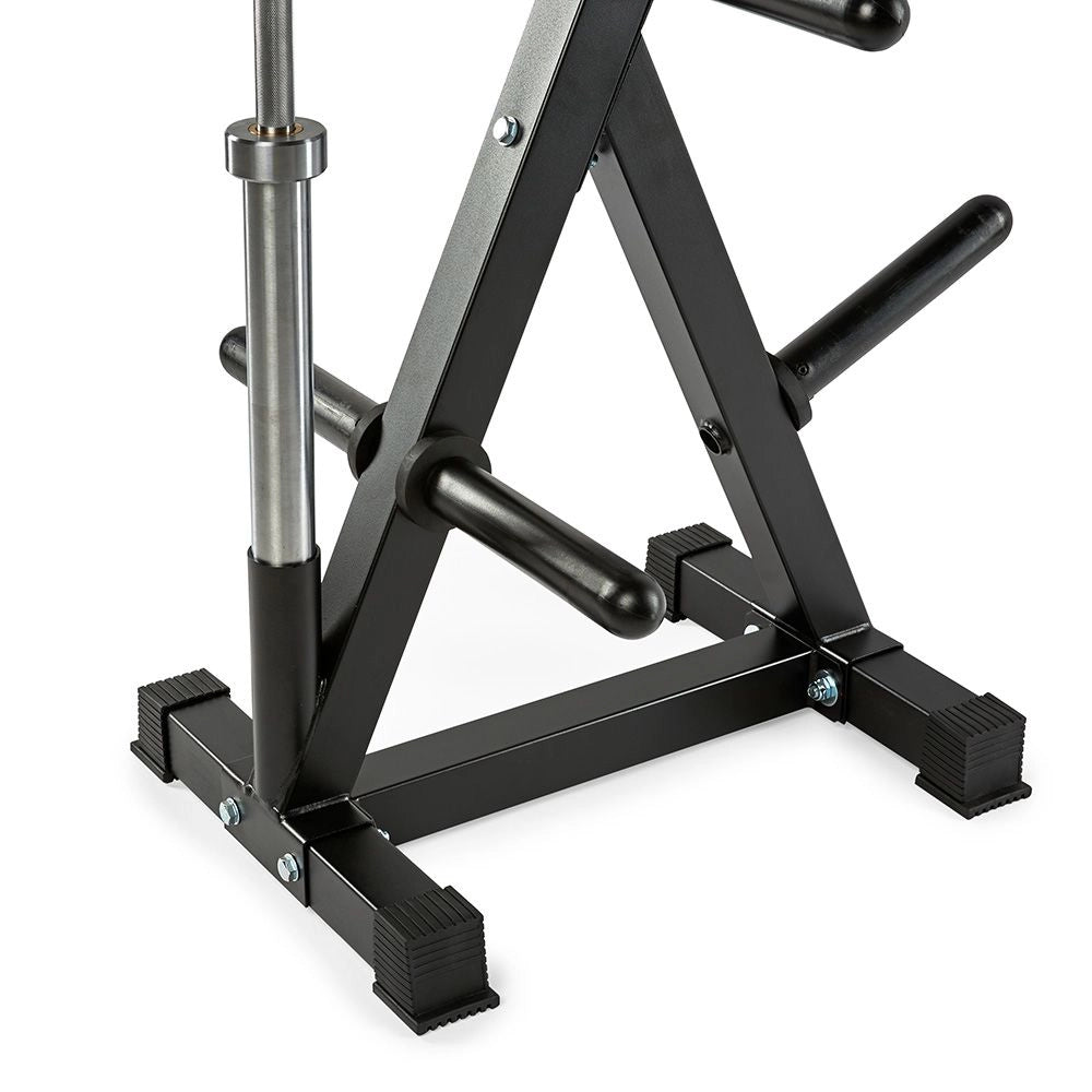 Hantelscheibenständer - Weight Rack 50 mm mit Stangenfach - Hantelscheibenständer